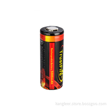 High Quality Mechanical Mod Trustfire 26650 Battery 3.7V 4V 5000mAh Rechargeable PCB Protected 26650 Battery Safe 26650 Rechargeable Battery